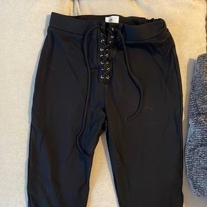 Black high waisted leggings